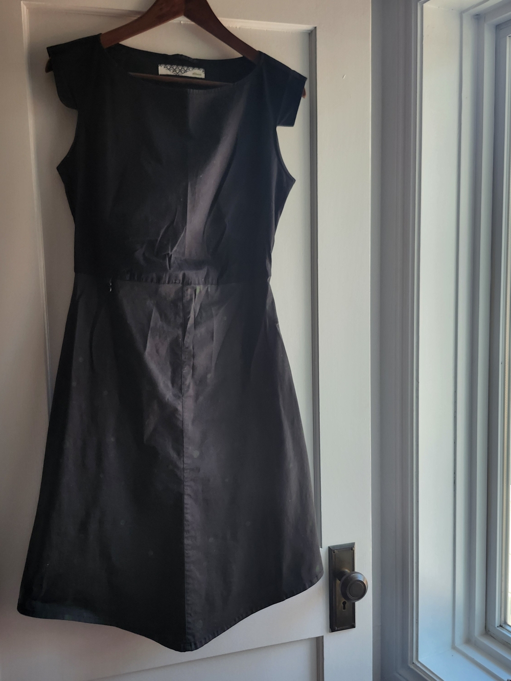 Skunkfunk Black Cap-Sleeve Mini Dress